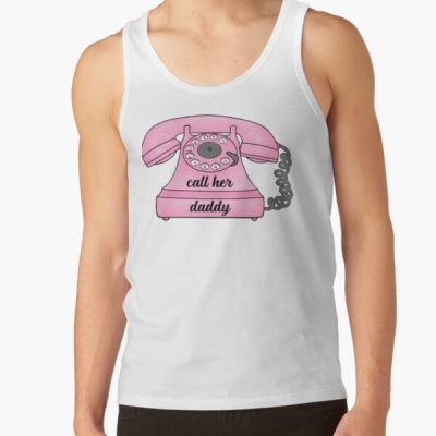 Call Her Daddy (Telephone) Sticker Tank Top Official Call Her Daddy Merch