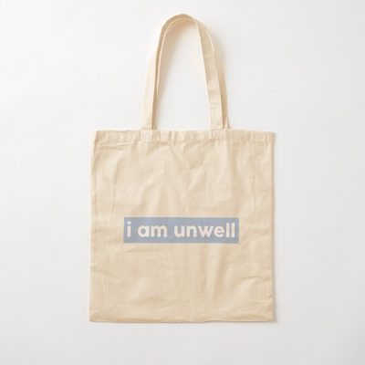 I Am Unwell Block Sticker // Call Her Daddy - Baby Blue Tote Bag Official Call Her Daddy Merch