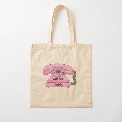 Call Her Daddy (Telephone) Sticker Tote Bag Official Call Her Daddy Merch