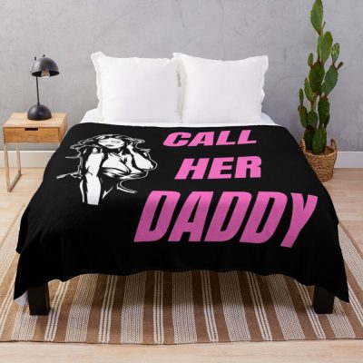 Call Her Daddy Quote Podcast Funny Throw Blanket Official Call Her Daddy Merch