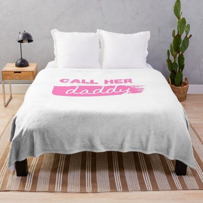 Call Her Daddy Quote Throw Blanket Official Call Her Daddy Merch