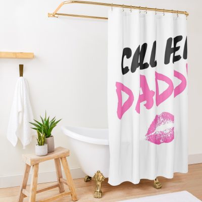 Call Her Daddy Kiss Shower Curtain Official Call Her Daddy Merch