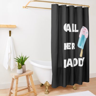 Call Her Daddy Quote Shower Curtain Official Call Her Daddy Merch